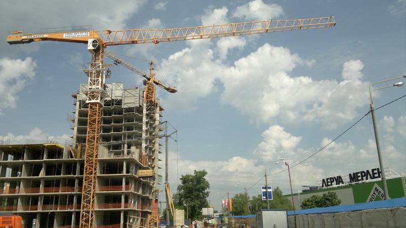 Наращивание крана башенного крана Наращивание крана башенного крана